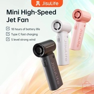 JISULIFE Handheld Fan Life9 Mini Portable Jet Fan Rechargeable USB Fans Summer Outdoor Camping