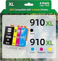910XL Ink Cartridges Combo Pack for HP 910 910XL Work for HP OfficeJet 8010 8015 8018 8022 OfficeJet