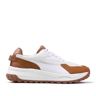 Prabu - Bawanna White Brown Men's Leather Sneakers White Brown