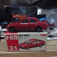 MERAH Takara Tomy Red Tomica Regular no. 31 Nissan Primera Red