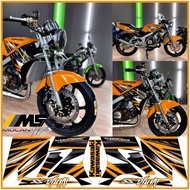 Decal Sticker Striping Variasi Motif Ori Ninja SS 150 2013 Orange - Ninja Ss 150 2014 2015 - Ninja S