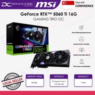 MSI GeForce RTX 5060 Ti 16G GAMING TRIO OC 16GB GDDR7 Graphics Card