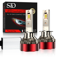 S&D 2Pcs H7 H4 LED Car Headlight 98% CANBUS H11 9005 9006 H1 9012 150W 80000LM Super Bright Headligh