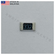 10PCS Taiwan-Grade 3.3k ±5%, 1206 SMD Resistor (332)