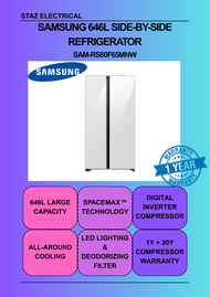 Samsung 646L Side-by-Side Fridge SAM-RS80F65MNW