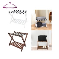 [Amleso2] Folding Luggage Rack Suitcase Stand Sturdy 68x45x55cm Versatile Portable