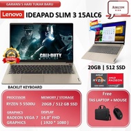 Bestseller Laptop Lenovo Ideapad SLIM 3 15 Ryzen 5 5500U 20GB 512SSD