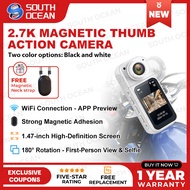 S70 1.47-Inch 2.7K HD Thumb Action Camera Ultra-Light WiFi Magnetic Cam For Vlogging And Motorcycle