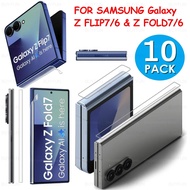 10 gói mềm bản lề Hydrogel phim cho Samsung Galaxy Z fold7/flip7 5g trung hình dán đường viền bảo vệ