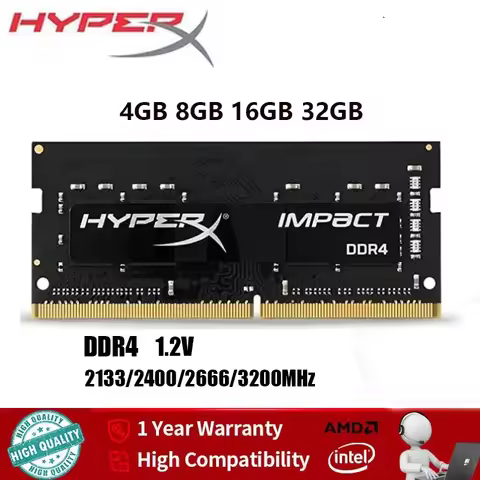 DDR4 Memory Hyperx 4gb 16GB 8GB 32GB DDR4 3200MHz 2666MHz 2400MHz Sodimm for Notebook 1.2V 260pin RA