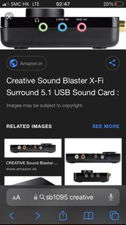 Creative Sound Blaster X-Fi Surround 5.1 Pro USB Sound Card