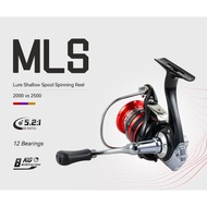 Lure shallow spool spinning reel Bevel outlet Long casting Big max drag Metal handle Reel Fishing reel Mesin pancing Reel spinning Spinning reel Spining reel Mesin Pancing