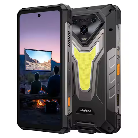 Ulefone Armor 34 Pro 5G AI Rugged Phone 6.95" 25500mAh Up to 32GB+512GB Built-in Projector 120Hz NFC
