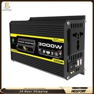 【HOSPORT】DC 12V ถึง AC 110/220V Inverter Dual USB Inverter Inverter 3000W CAR VOLTAGE TRANSHAGE FUSE