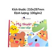 Combo 3/5/10 Hai Tien Fine Art Drawing Notebooks A4 5358 Quantity Drawing Books 100 g/m2, Random Col
