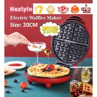 🆲【Ready Stock】 20CM Waffle Maker Machine Electric Non-Stick Waffle Maker Mold Pancake Bakeware Pan B