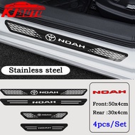 4pcs Toyota Noah Car Stainless Steel Threshold Strip Car Door Sill Metal Welcome Pedal Auto Decorati