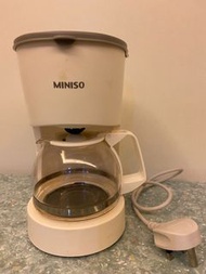 二手Miniso 蒸漏咖啡機 連玻璃咖啡壺