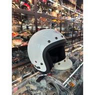 100% Ori + Sirim MAG LTD 5 Button Helmet Warna Putih With White Cap Free Bag
