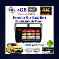 ISSOTTA Perodua Myvi Lagi Best 10.1 inch 4GB RAM Android Player / IPS 2.5D SCREEN / Wifi GPS / PLUG &amp; PLAY