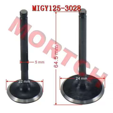GY6 125 Motorcycle engine valve include inlet outlet valve intake exhaust engine valve for scooter 1