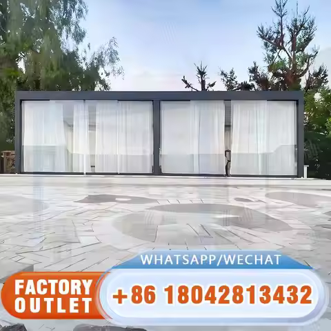 3x3 3x4 4x3 4x4 4x5 4x6 6x3 6x4 6x5 6x6m Outdoor Aluminum Patio Cover Awning Shade Structure for Gar