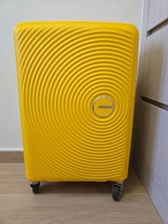 American Tourister Spinning #AO8＊16001 20吋登機/手提黃色行李箱/喼/Hand Carry Luggage/Baggage/Suitcase (換了全新手柄及金
