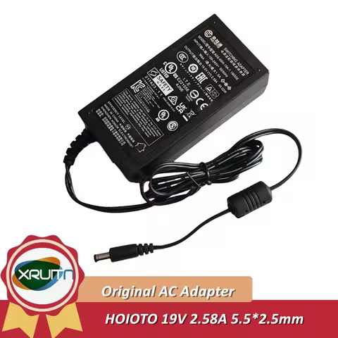 Genuine HOIOTO ADS-65HI-19A-1 19050E AC DC Adaptor 19V 2.58A 49W Switching Power Adaptor For Laptop 