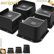 MEIGUII 4 Pcs/Set Bed Risers, Support 1-6 Inch Oversized Furniture Risers, Professional Heavy-Duty B