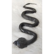 HITAM Children's Snake prank Toy Mothing Snake Toy Pobia Snake Toy Chewy Black Rubber Snake Toy