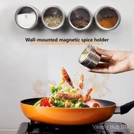 【Magnetic Wall-Mounted Spice Box】Stainless Steel Dry Seasoning Storage Container | Refrigerator Kitc