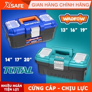 TOTAL 13-20inch multi-purpose tool box PP plastic box for storing heavy-duty, impact-resistant tools
