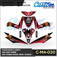 MIO SOUL MOTORCYCLE STICKER DECAL LIVERPOOL RED STICKER DECAL