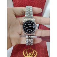 PROKING Jam Tangan Lelaki Silver Analog Diamond Dial Medium Size Stainless Steel Casual Watch