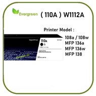 Evergreen HP 110A W1112A Toner Cartridge W1112A HP110A / LaserJet HP108A / 108w / 136a / 136w