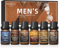 ▶$1 Shop Coupon◀  HIQILI Fragrance Oil for Men, 6x10ml Candle Scents Making Scented Oils Set for Aro