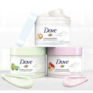 Dove 多芬冰淇身体磨砂膏298g Body Scrub Lasting Hydration Natural Whitening Deep Cleansing Refreshing   Exfoli