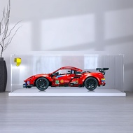 [Model Display Box] Acrylic Anti-dust Box Suitable for Lego 42125 Ferrari 488GTE Model Toy Mystery B