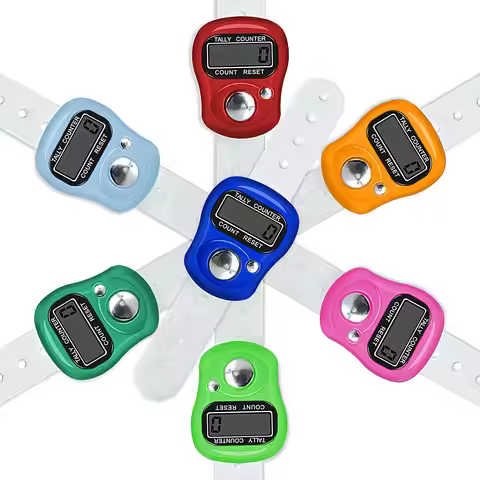 Finger Counter Clicker Finger Tally Counter Clicker LCD Digital Counter Resettable Finger Tally Coun