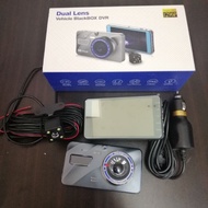 1296P Dual Lens Black Box DVR-front and Rear