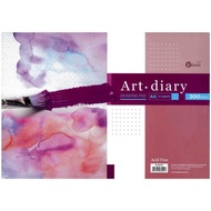 UKAMI A4 ART DIARY DRAWING PAD 300GSM 15'S (S-3415)