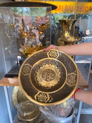 Mâm bồng mâm bày ngũ quả bằng đồng nguyên chất đường kính 30cm