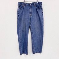 二手 Levi's 550 牛仔褲，拉鍊門襟，靛藍色，尺寸 W38