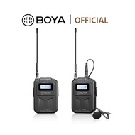 BOYA BY-WM6S UHF Wireless Professional Microphone System with Lavalier Microphone 48-Channel Broadcast Sound Quality