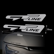 XIII KIA EV6 GT LINE Lettering Decoration Car Sticker (2 Sheets)