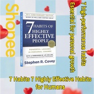 The 7 Habits 7 Humans Very Effective Habits - 7 Stephen R Covey Paper Bookpaper Books to read