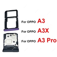 Sim Card Slot Reader Adapter For OPPO A3 A3X A3 Pro 4G 5G Sim Card Tray Holder Replacement Repair Pa