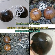 Coconut Shell Egrang - Traditional Coconut Shell Egrang Toy