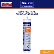 Selleys S601 Neutral Cure Silicone Sealant - Hitam/Jelas/Putih (300g)
