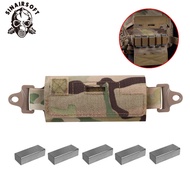 SINAIRSOFT Tactical Helmet Rear Counterweight Pouch NVG Balancing Weight Bag W/ 5 Counter Blocks OPS